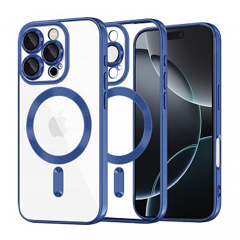 Techsuit Luxury Crystal MagSafe pro iPhone 16 Pro v tmavě modré