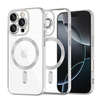 Techsuit Luxury Crystal MagSafe pro iPhone 16 Pro stříbrný