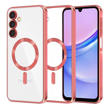Techsuit Luxury Crystal MagSafe pro Samsung Galaxy A15 4G / A15 5G červený