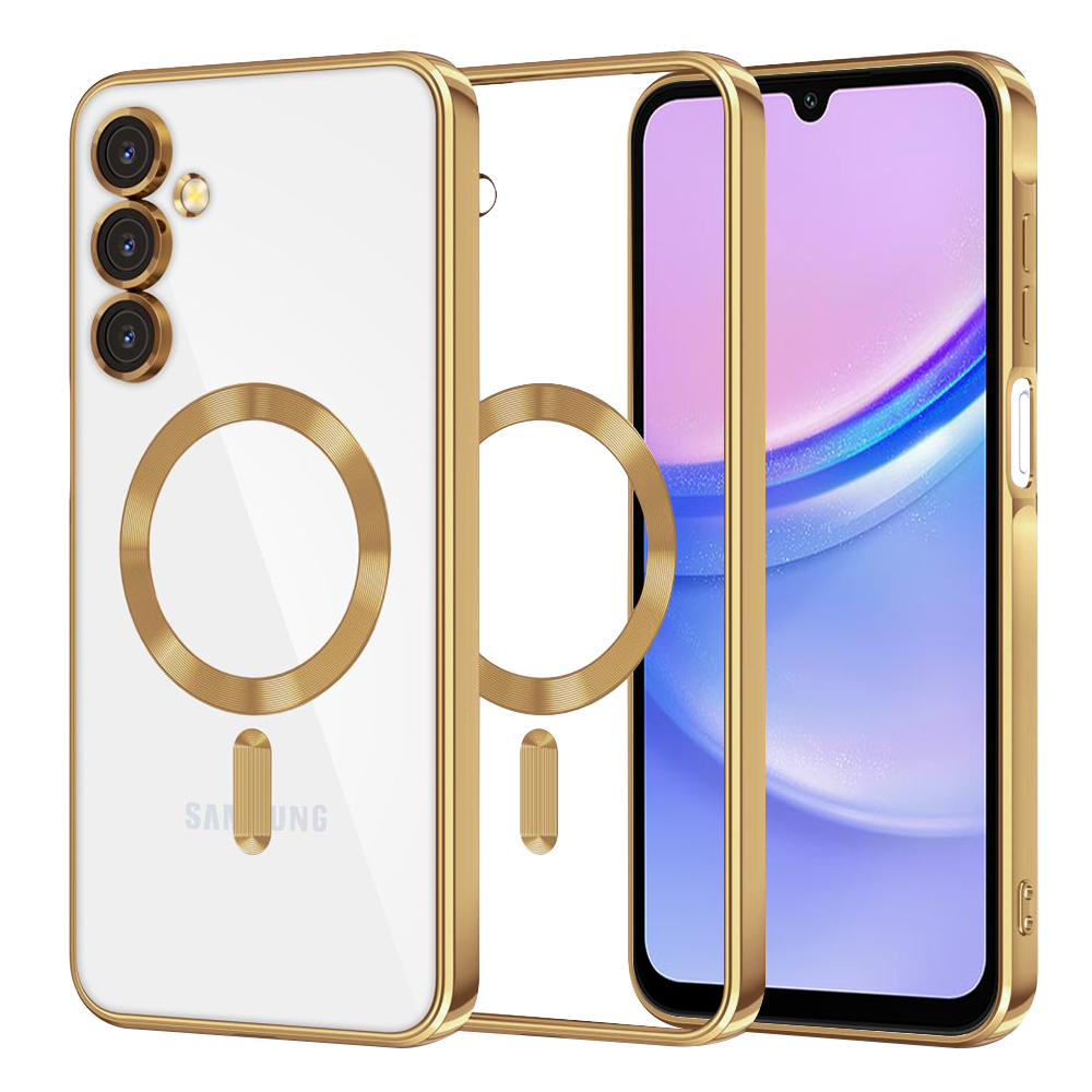 Levně Techsuit Luxury Crystal MagSafe pro Samsung Galaxy A15 4G / A15 5G zlatý