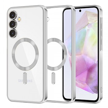 Techsuit Luxury Crystal MagSafe pro Samsung Galaxy A35 5G stříbrný