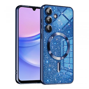 Techsuit Luxury Glitter MagSafe pro Samsung Galaxy A15 4G / A15 5G tmavě modrá