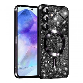 Techsuit Luxury Glitter MagSafe pro Samsung Galaxy A55 5G černá