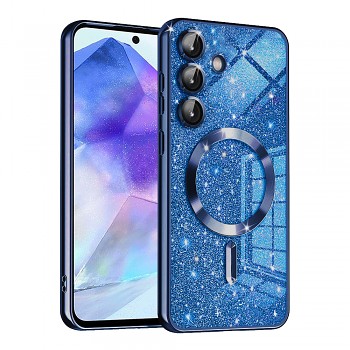 Techsuit Luxury Glitter MagSafe pro Samsung Galaxy A55 5G v tmavě modré