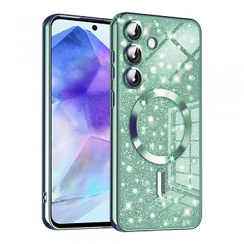 Techsuit Luxury Glitter MagSafe pro Samsung Galaxy A55 5G světle zelená