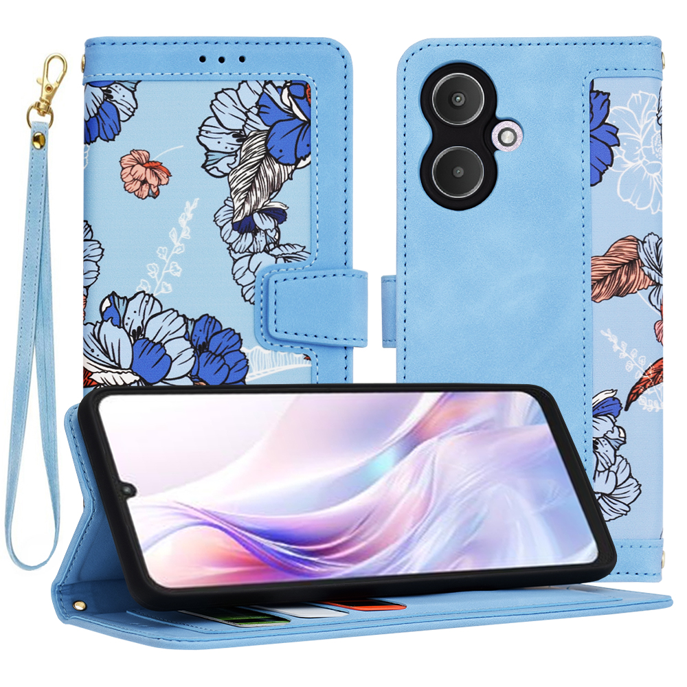 Levně Pouzdro Techsuit FlipCraft pro Xiaomi Redmi 13C 5G v živé modré