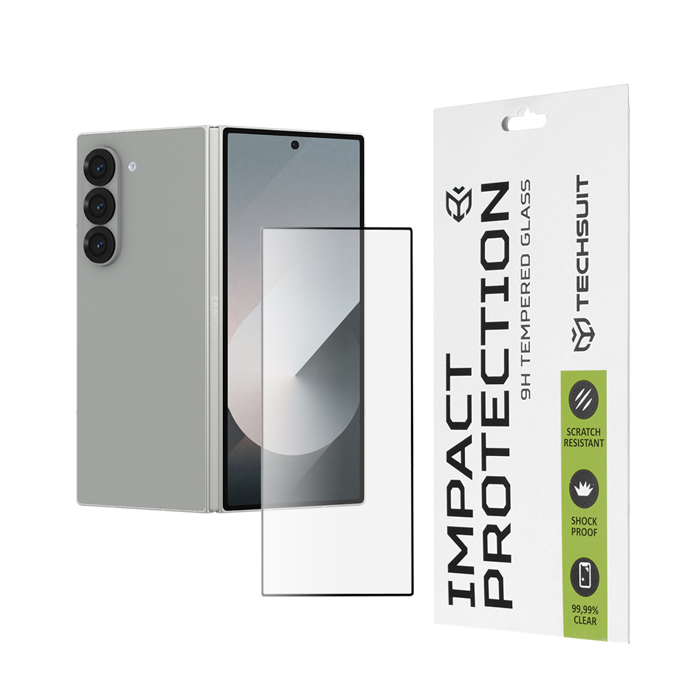 Levně Ochranné sklo na vnější displej Samsung Galaxy Z Fold6 černé Techsuit 111D