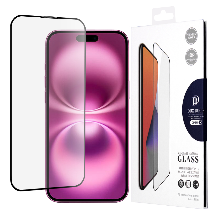 Levně Dux Ducis tvrzené sklo iPhone 16 Plus černé