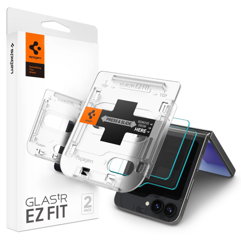 Levně Spigen Glas.tR EZ-FIT (2 balení) Samsung Galaxy Z Flip6 / Flip7 FE čirý