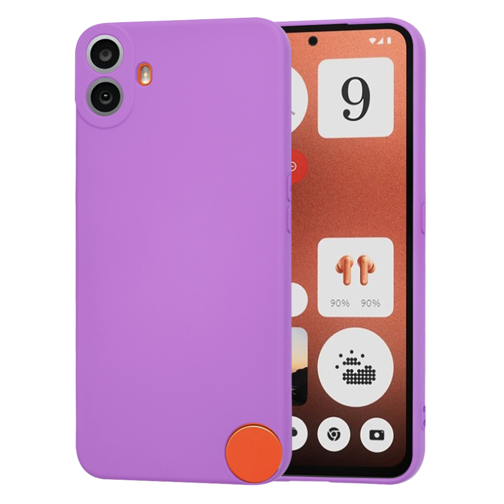 Levně Telefon Nothing CMF 1 fialový Techsuit SoftFlex