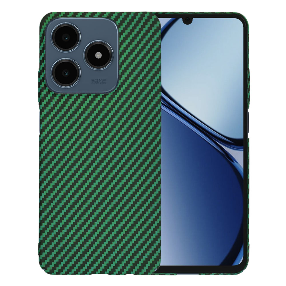 Levně Pouzdro Techsuit Carbonite FiberShell pro Realme C61 C63 zelené