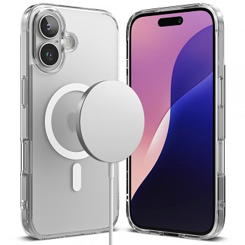 Ringke Fusion MagSafe pro iPhone 16 Plus matně čirý