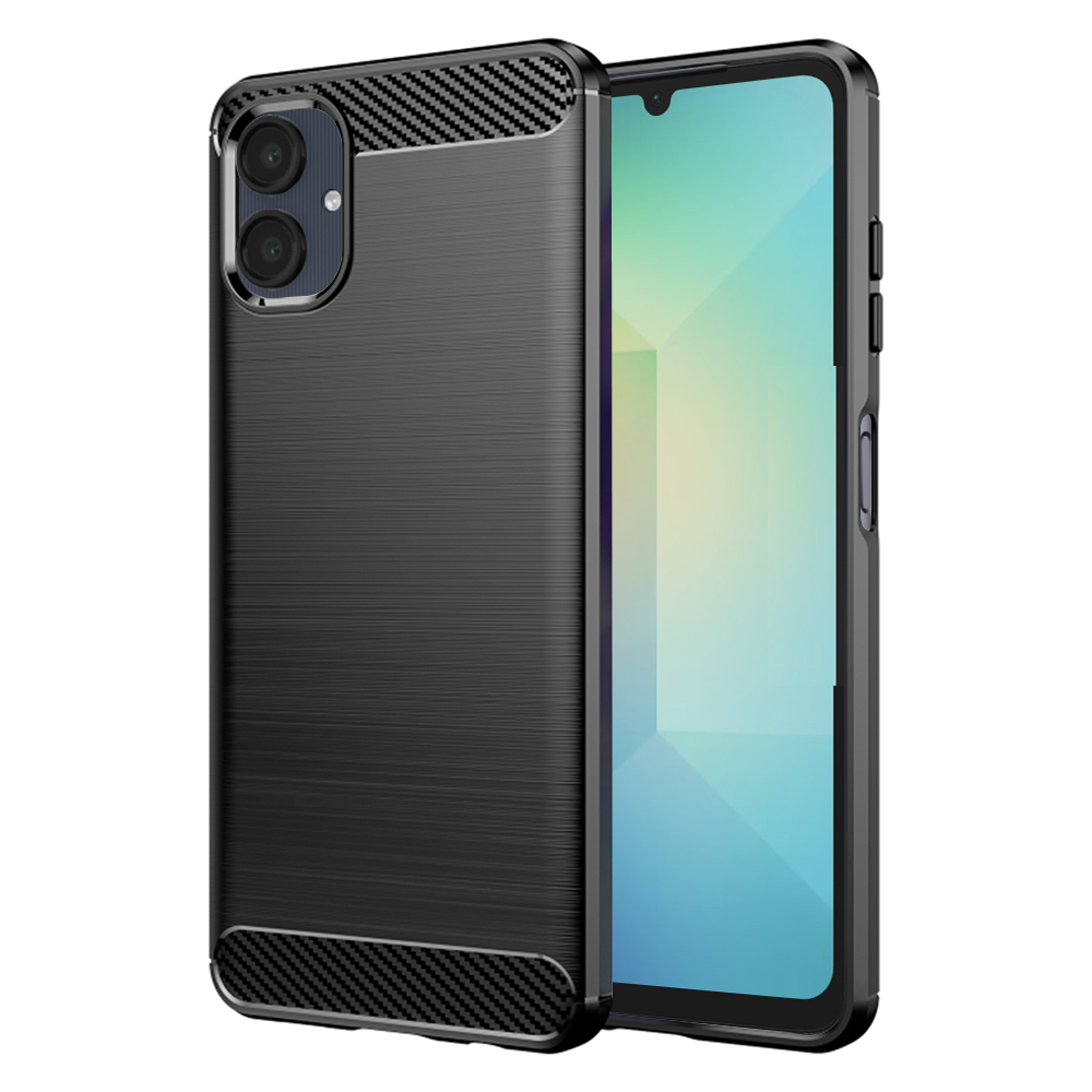 Techsuit Carbon Silicone pro Samsung Galaxy A06 černý