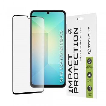 Ochranné sklo Techsuit 111D pro Samsung Galaxy A06 A07 černé