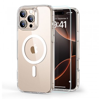 ESR Classic Hybrid HaloLock s ochranou displeje iPhone 16 Pro Max průhledný