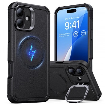 Pouzdro ESR Cyber Armor Kickstand pro iPhone 16 Plus černé