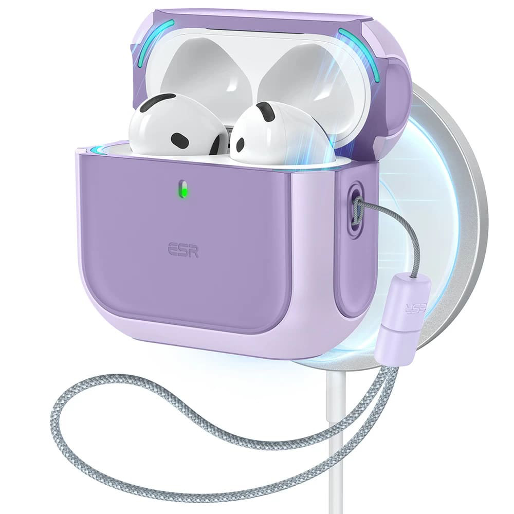 ESR Orbit Hybrid HaloLock pro Apple AirPods 4 fialová
