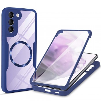 Techsuit ColorVerse 360 MagSafe Series + Ochranné sklo Samsung Galaxy S22 5G modrá