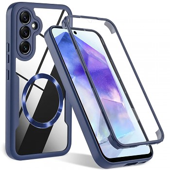 Techsuit ColorVerse 360 MagSafe Series + Ochranné sklo Samsung Galaxy S23 FE modrá