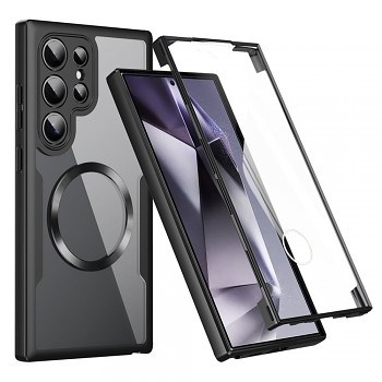 Techsuit ColorVerse 360 MagSafe Series + Ochranné sklo Samsung Galaxy S24 Ultra černá