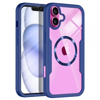 Techsuit ColorVerse 360 MagSafe Series + Ochranné sklo iPhone 16 Plus modrá