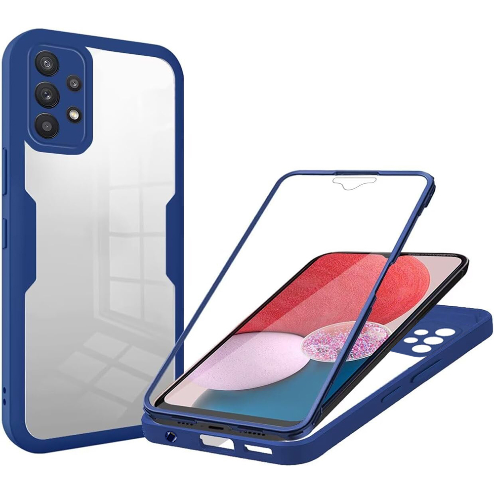 Levně Techsuit ColorVerse 360 Series + Ochranné sklo Samsung Galaxy A13 4G Modrá