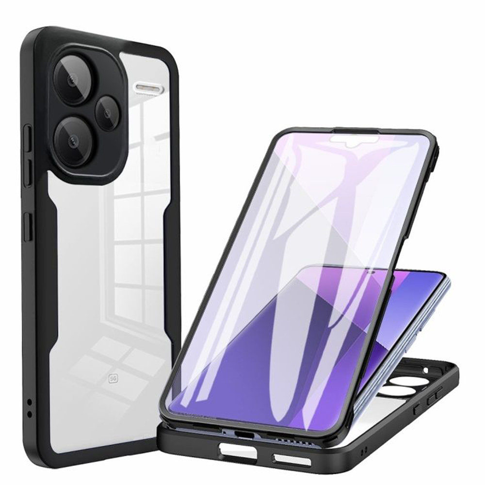 Levně Techsuit ColorVerse 360 Series + Ochranné sklo Xiaomi Redmi Note 13 Pro+ 5G Černá