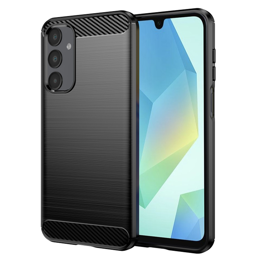 Levně Techsuit Carbon Silicone pro Samsung Galaxy A16 4G A16 5G černá