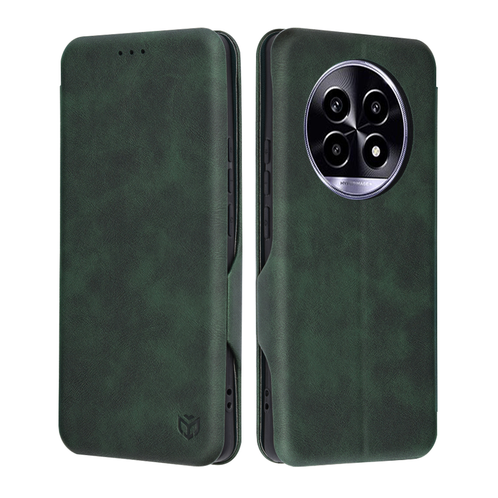 Levně Pouzdro Techsuit Safe Wallet Plus pro Realme 13 Pro / 13 Pro+ zelené