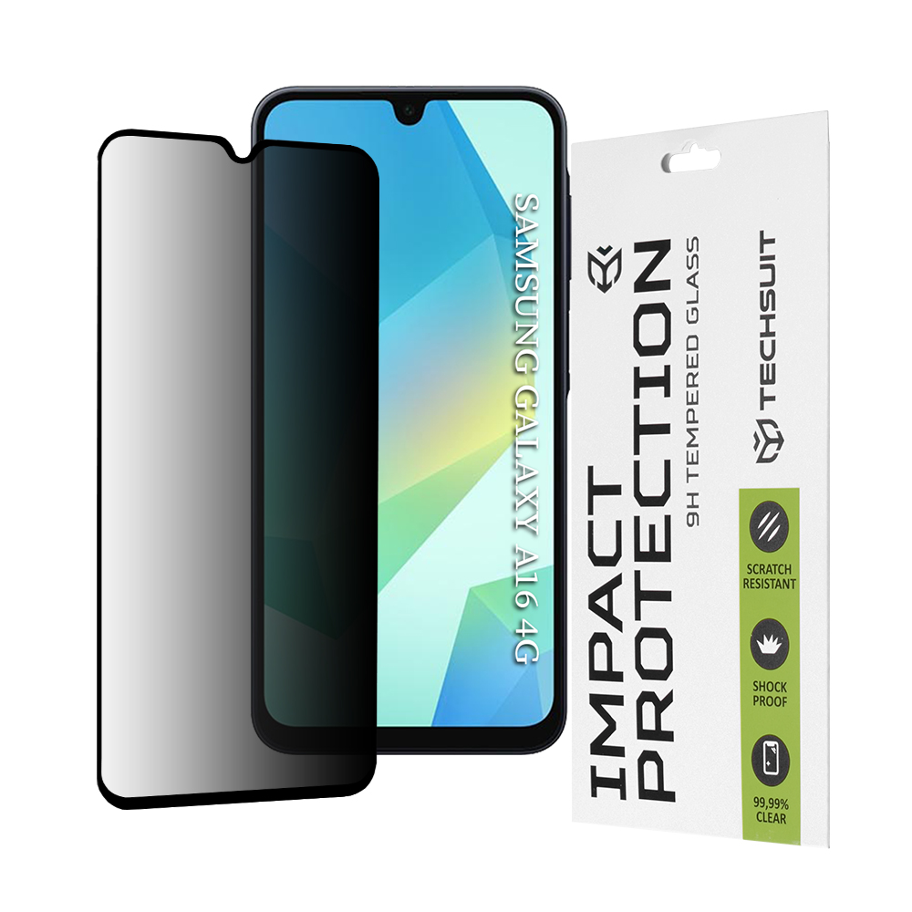 Levně Techsuit 111D Privacy Full Glue pro Samsung Galaxy A16 A17 černá