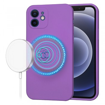 Techsuit SoftFlex MagSafe pro iPhone 12 fialová