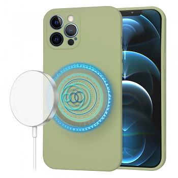 Techsuit SoftFlex MagSafe pouzdro iPhone 12 Pro Max matcha