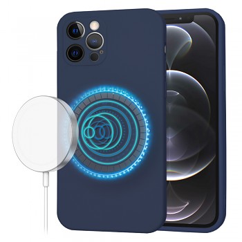 Techsuit SoftFlex MagSafe pro iPhone 12 Pro námořnická modrá