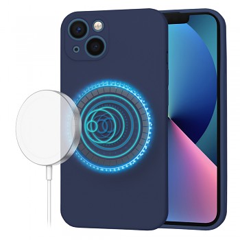Techsuit SoftFlex MagSafe pro iPhone 13 v námořnické modré
