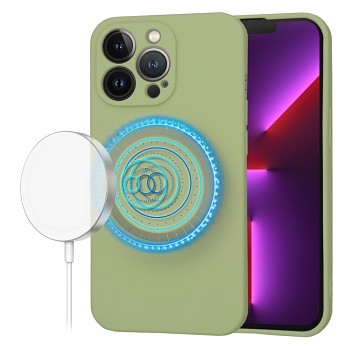 Techsuit SoftFlex MagSafe pro iPhone 13 Pro v barvě matcha