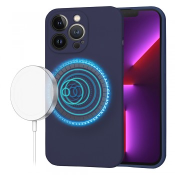 Techsuit SoftFlex MagSafe pro iPhone 13 Pro námořnická modrá