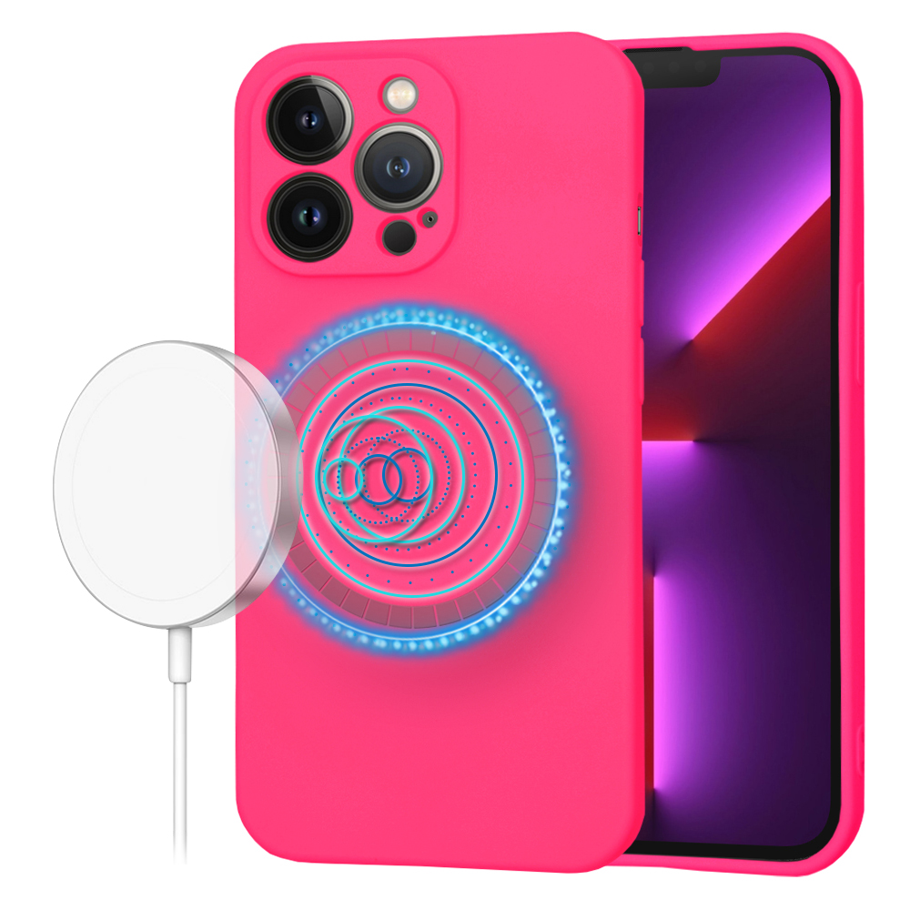 Levně Techsuit SoftFlex MagSafe pro iPhone 13 Pro růžová