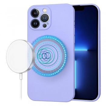 Techsuit SoftFlex MagSafe pro iPhone 13 Pro Max světle fialová