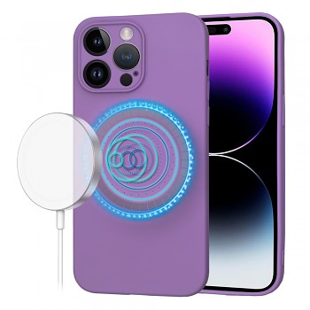 Techsuit SoftFlex MagSafe pro iPhone 14 Pro Max fialová
