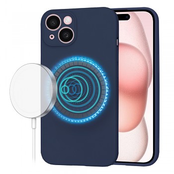 Techsuit SoftFlex MagSafe iPhone 15 námořnická modrá