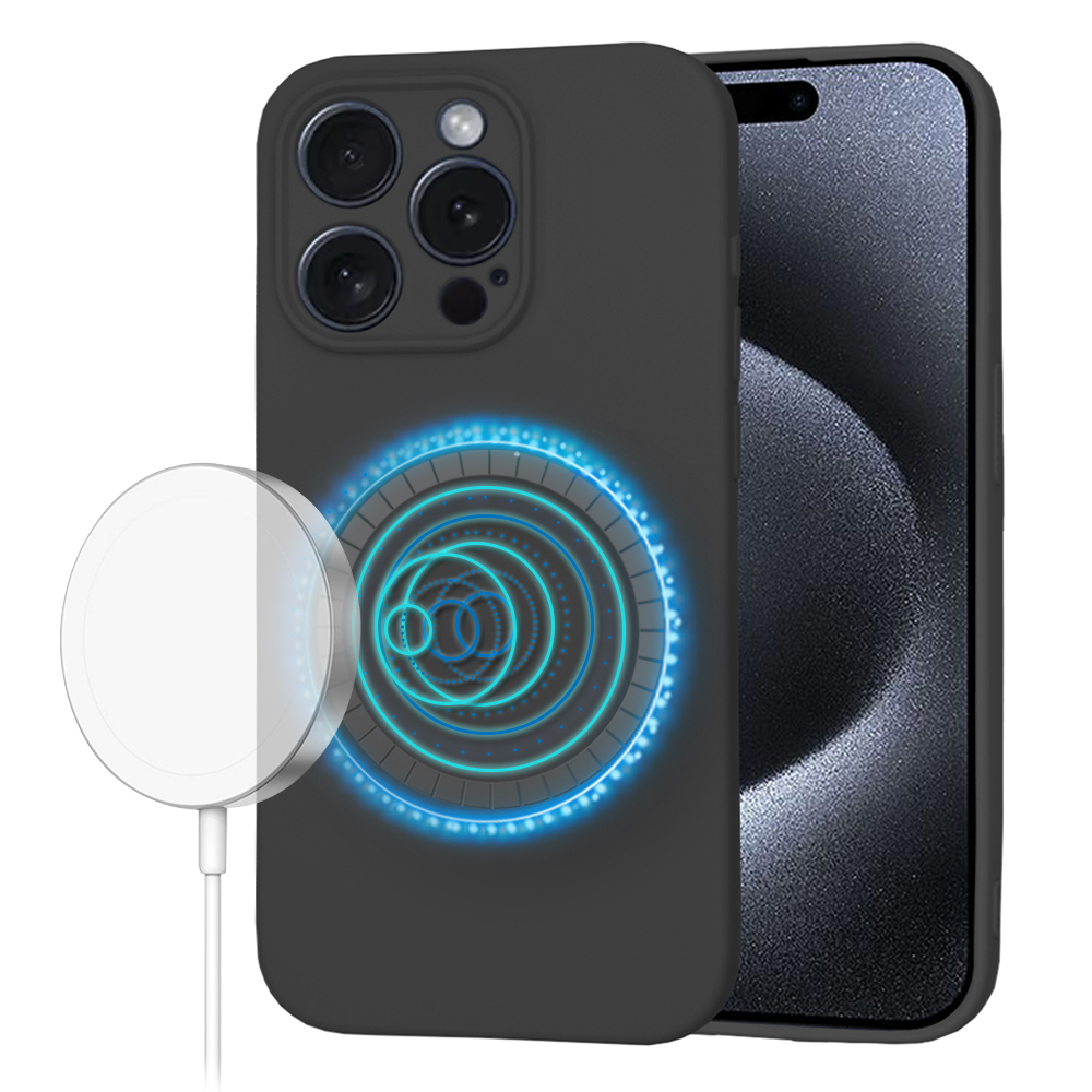 Levně Techsuit SoftFlex MagSafe pro iPhone 15 Pro černý
