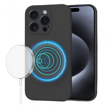 Techsuit SoftFlex MagSafe pro iPhone 15 Pro černý