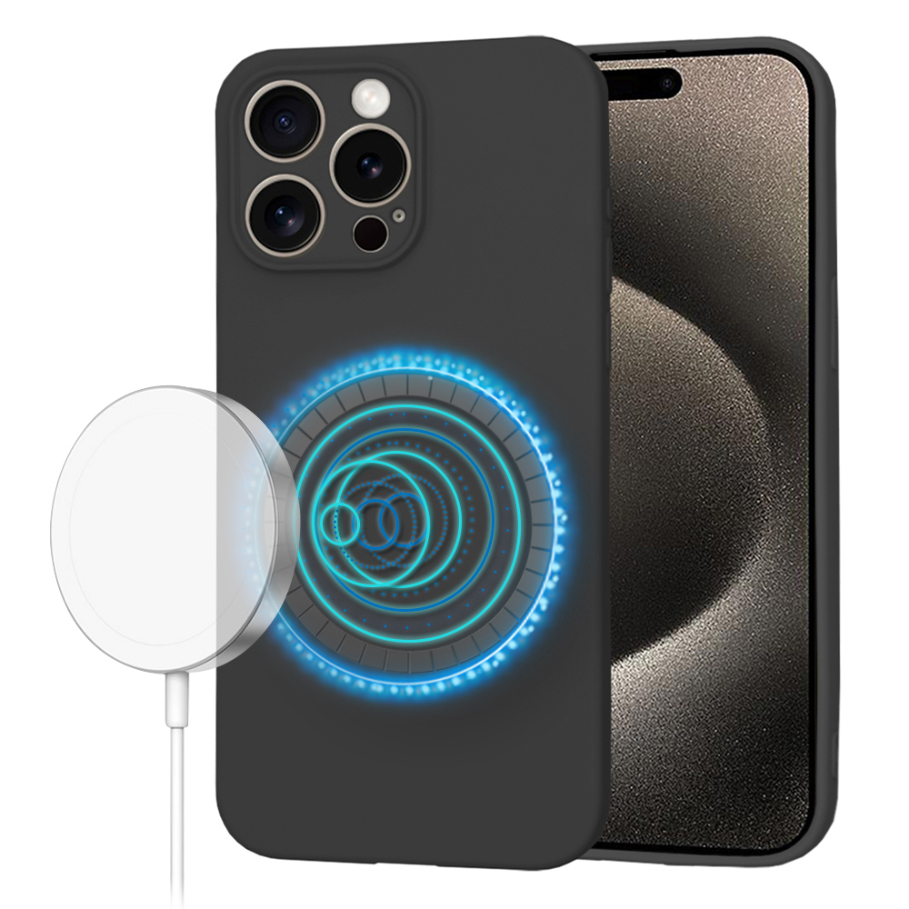 Levně Techsuit SoftFlex MagSafe pro iPhone 15 Pro Max černý