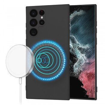 Techsuit SoftFlex MagSafe pro Samsung Galaxy S22 Ultra 5G černá