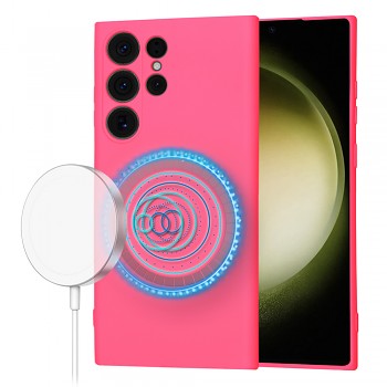 Techsuit SoftFlex MagSafe pro Samsung Galaxy S23 Ultra růžová