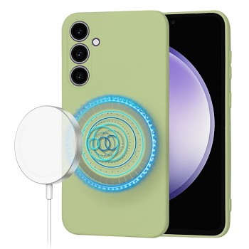 Techsuit SoftFlex MagSafe pro Samsung Galaxy S23 FE v barvě matcha