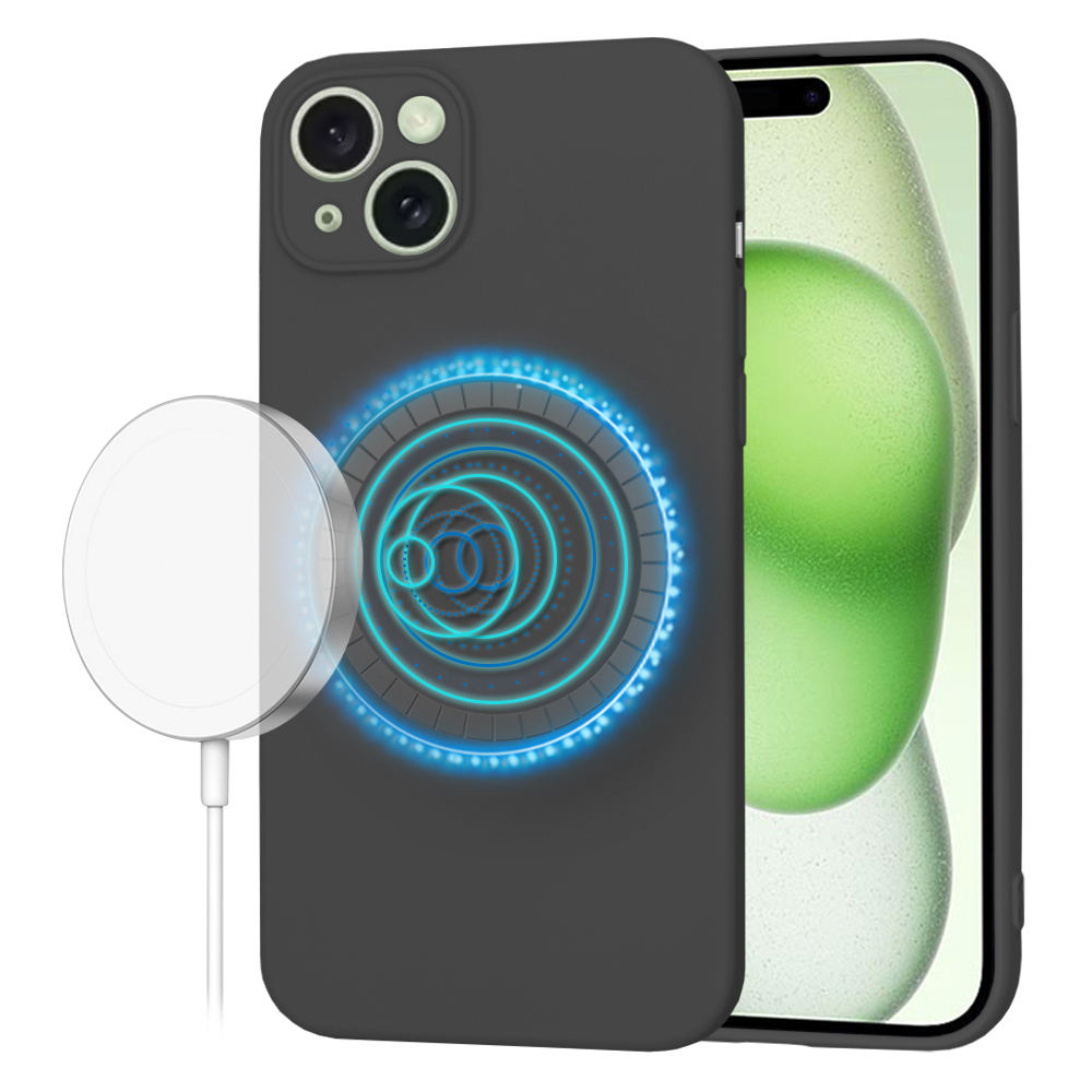 Levně Techsuit SoftFlex MagSafe pro iPhone 15 Plus černý