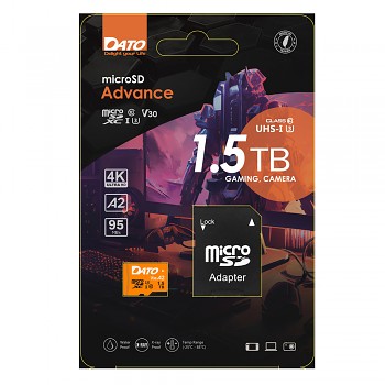 Dato Memory Card Advance s adaptérem MicroSDXC 1.5TB U3 A2 V30 černá