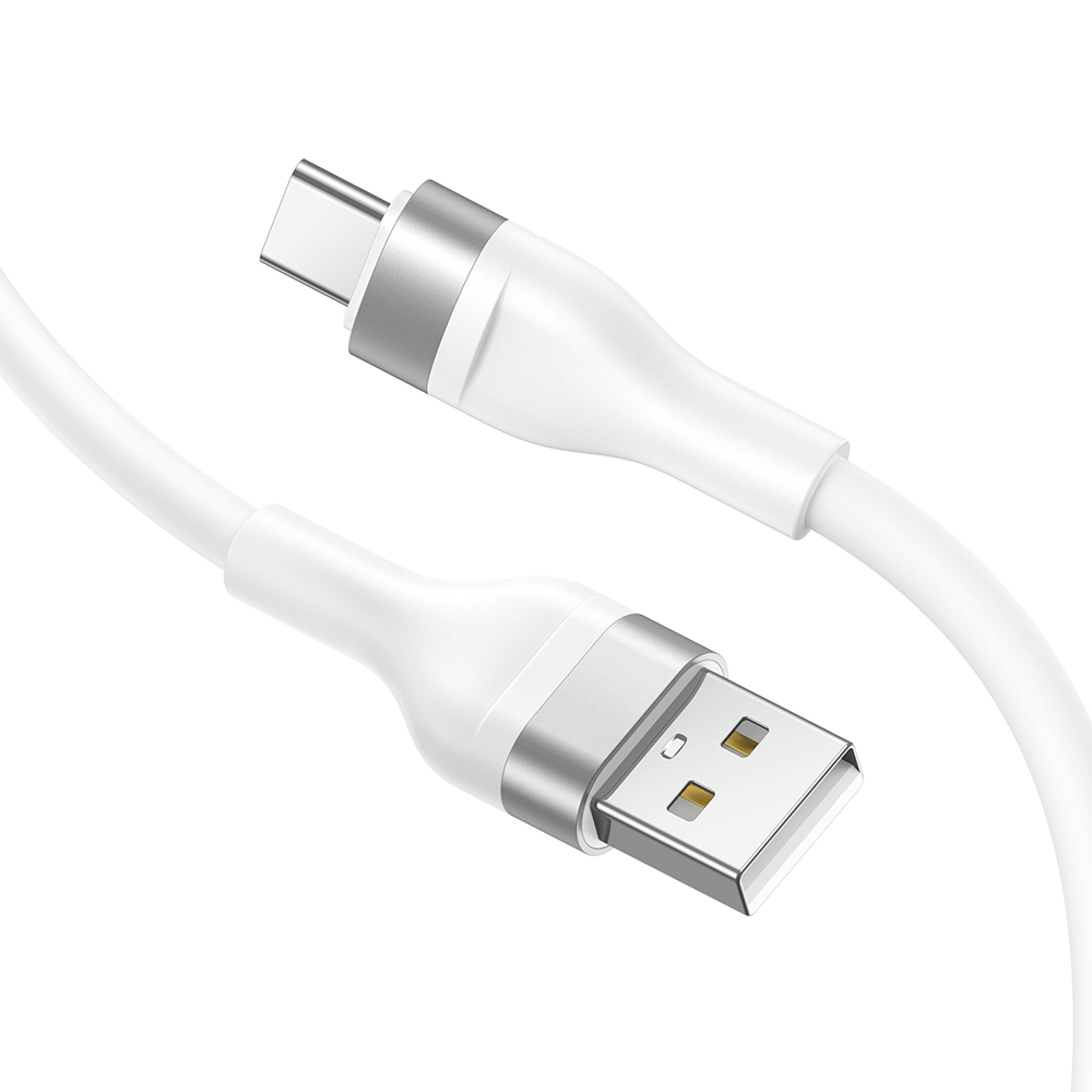 Levně Lito Data Cable LD02C USB na Type-C Rychlé nabíjení 2.4A 1.2m Bílá