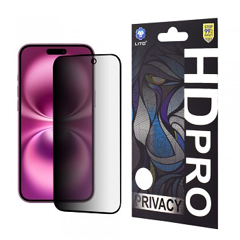Lito HD Pro Privacy pro iPhone 16 Plus černá